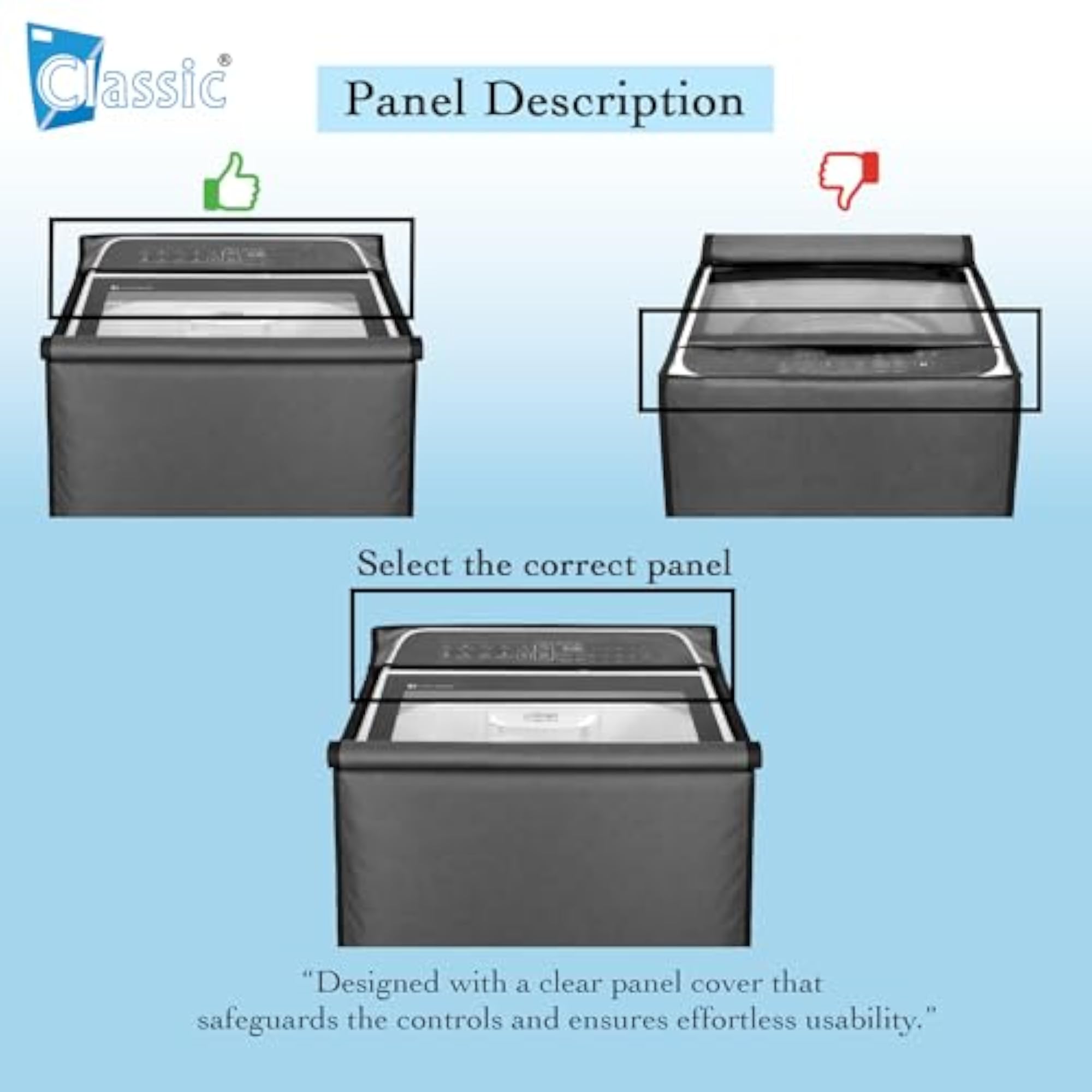 Top Load Washing Machine Cover, Waterproof & Dustproof